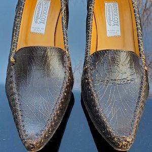 Patrick Cox vintage distressed brown heels